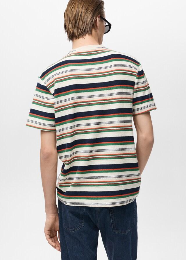 Mango T-shirt Regular Fit 100% Cotone Righe