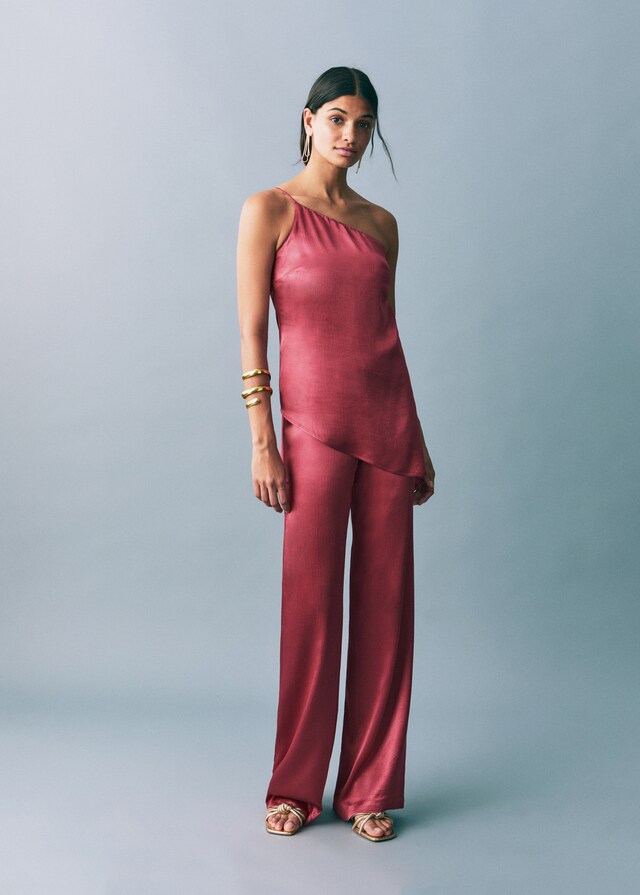 Mango Top Asimmetrico Satinato