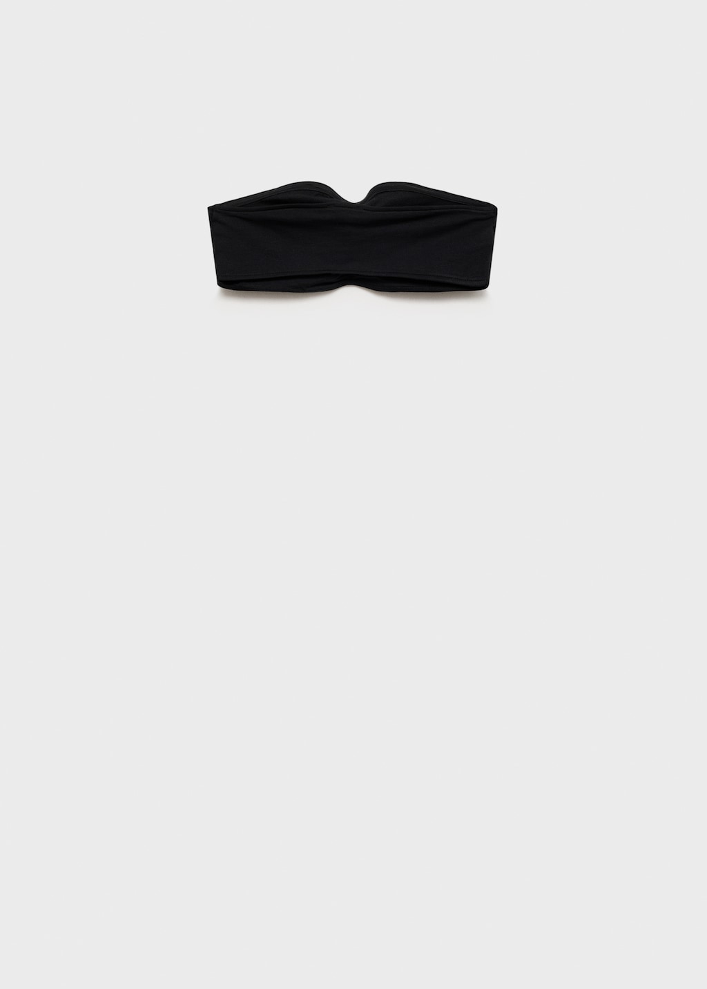 Mango Top bandeau increspato