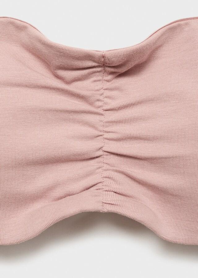 Mango Top Bandeau Increspato