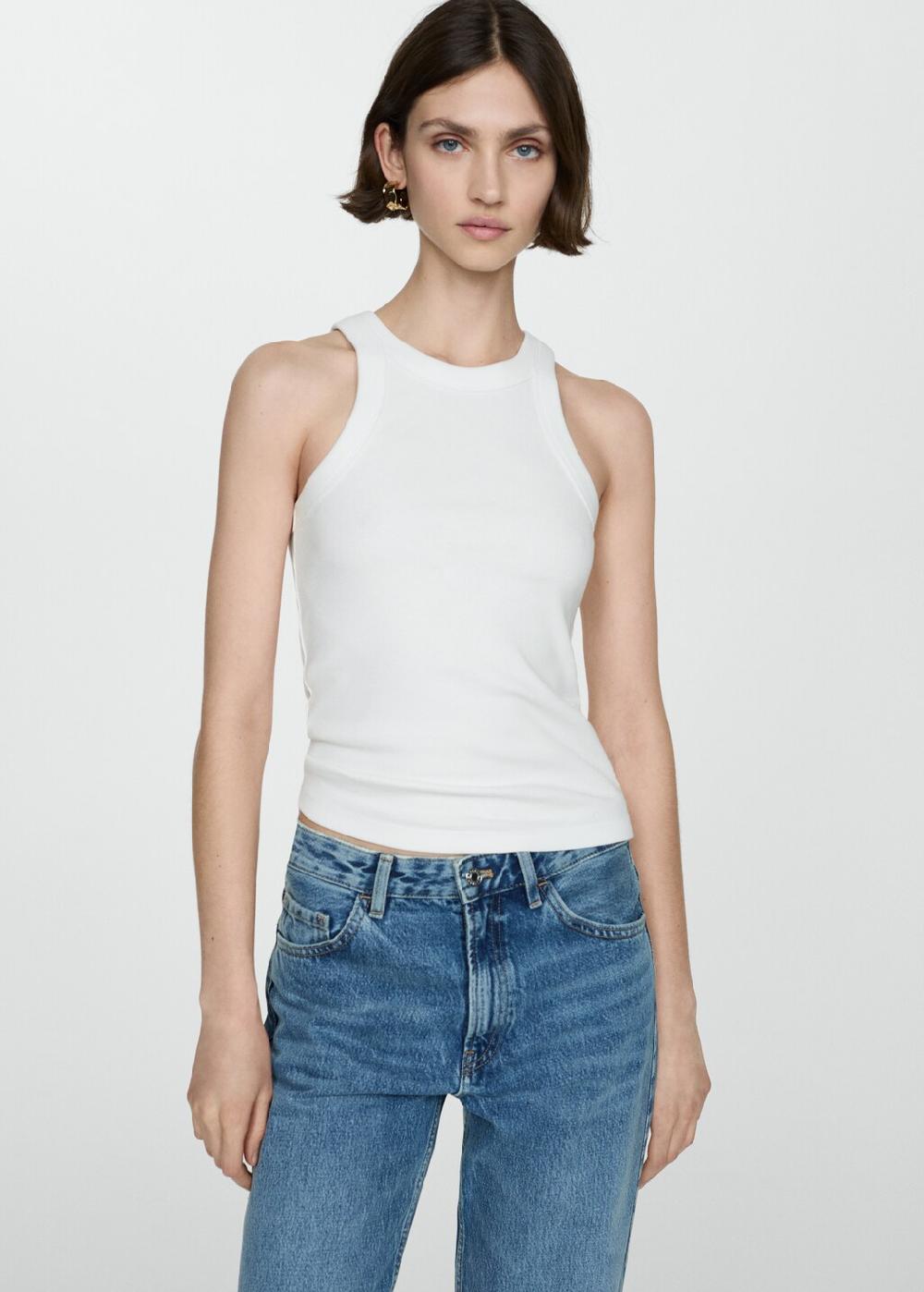 Mango Top coste cotone