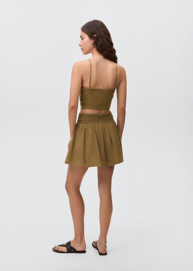 Mango Top Cotone Lino