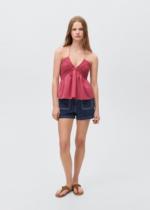 Mango Top Crochet Perline