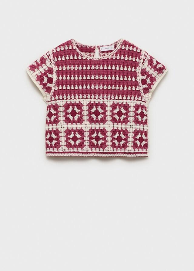 Mango Top Crop Crochet