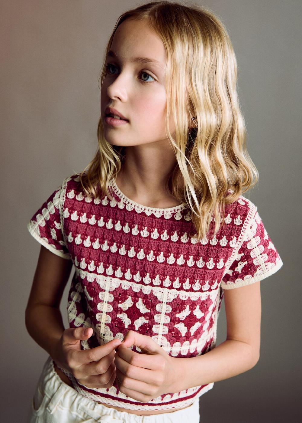 Mango Top crop crochet