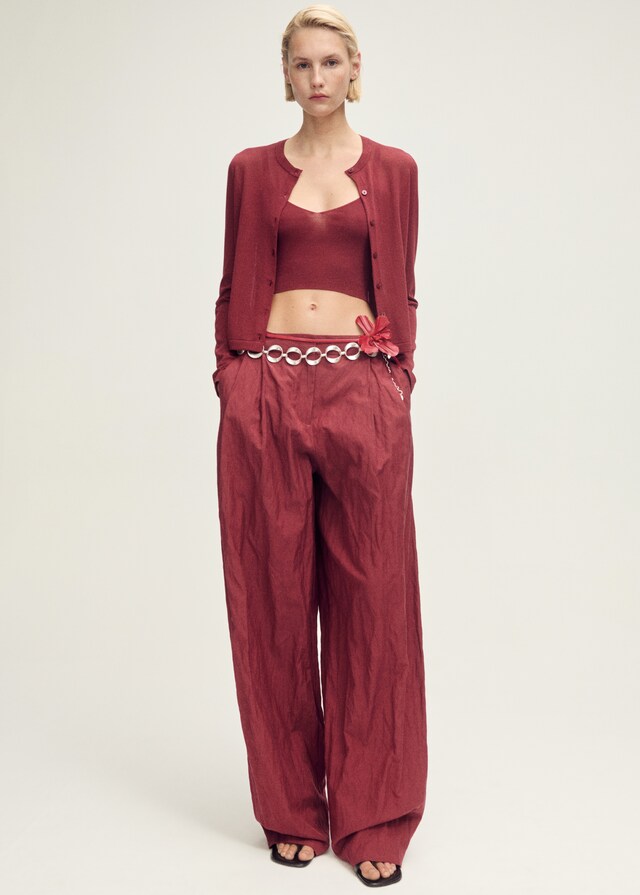 Mango Top Crop Maglia Sottile