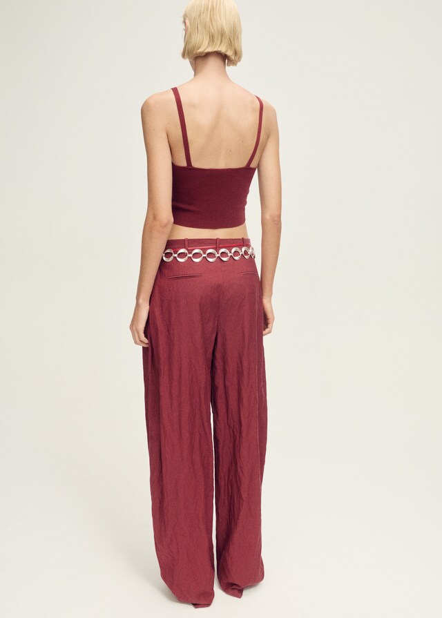 Mango Top Crop Maglia Sottile