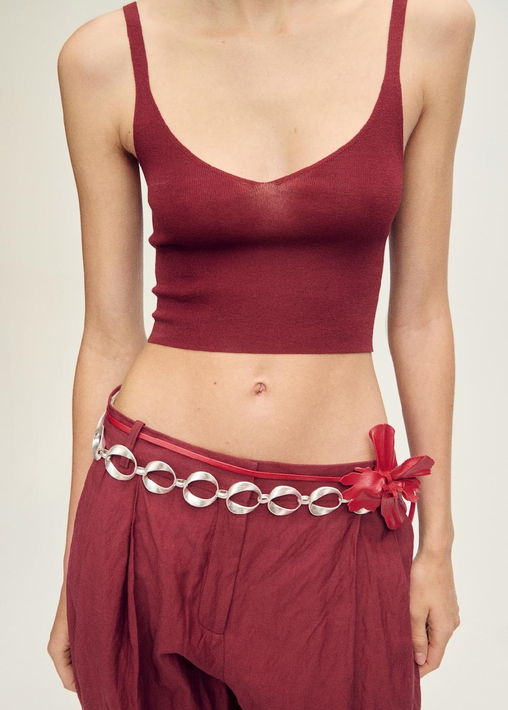 Mango Top crop maglia sottile