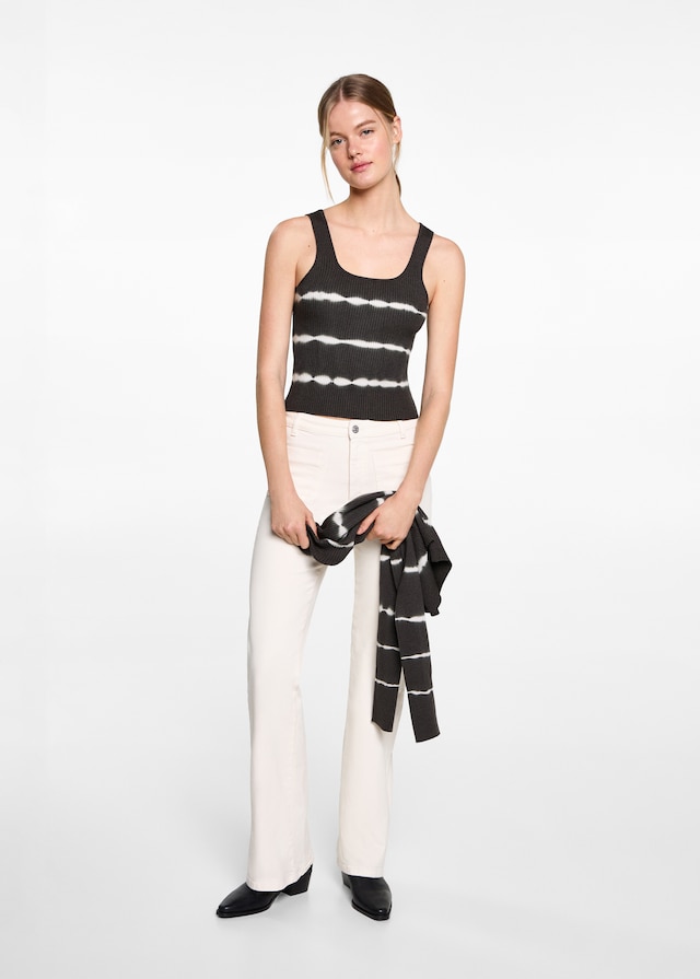 Mango Top Effetto Tie-dye