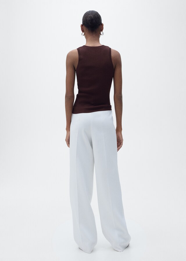 Mango Top Maglia A Coste