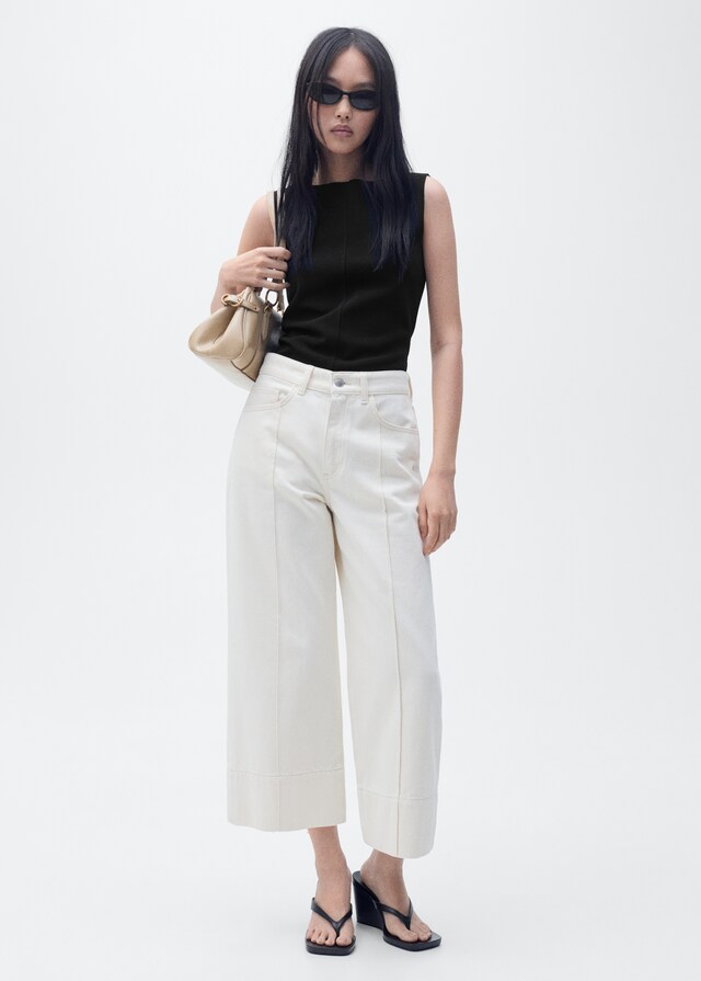 Mango Top Maglia Collo A Barca