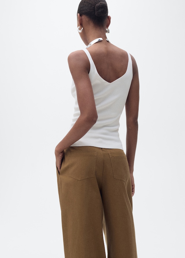 Mango Top Maglia Collo A V