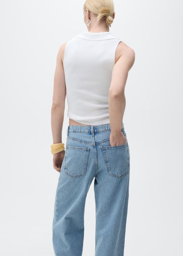 Mango Top Maglia Collo Polo