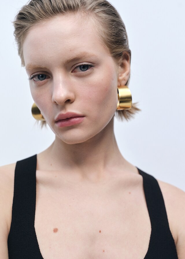 Mango Top Maglia Sottile Peplum