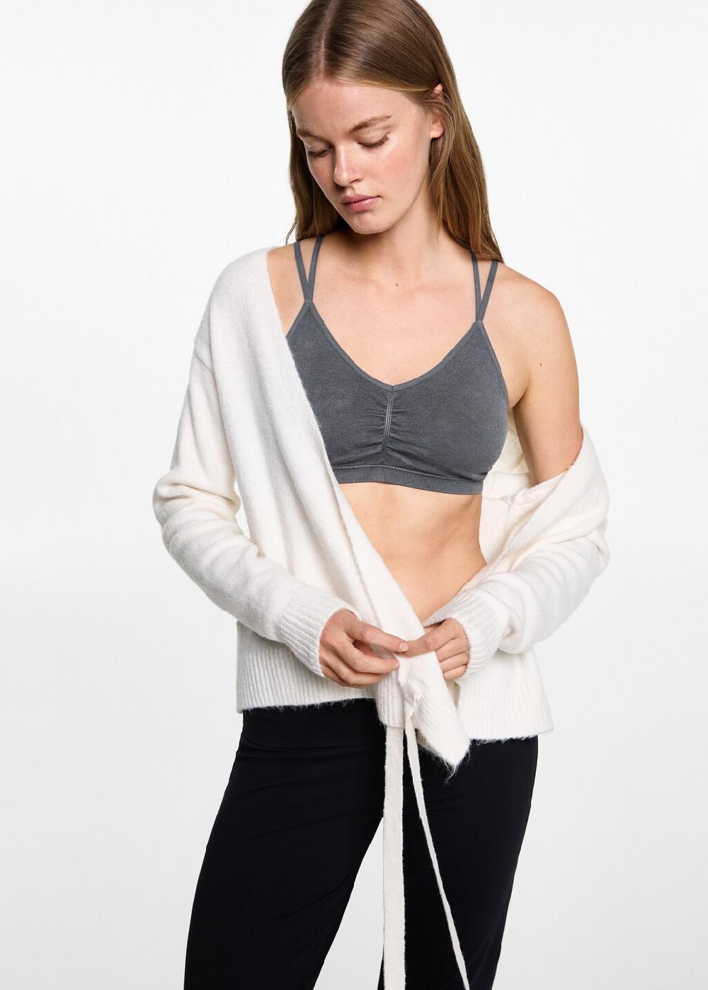 Mango Top spallini incrociati