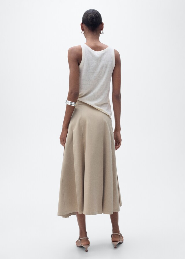 Mango Top Spallini Lino