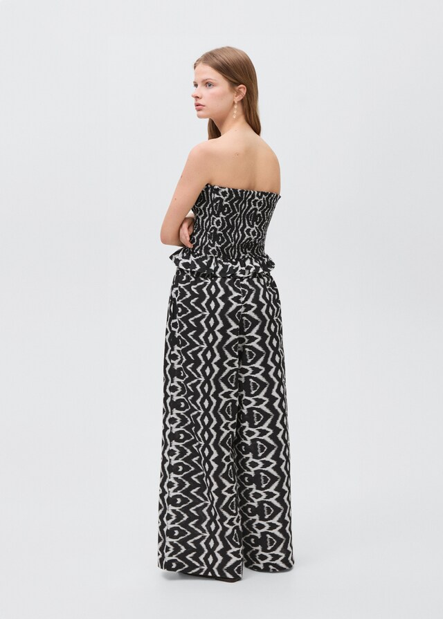 Mango Top Stampato Volant