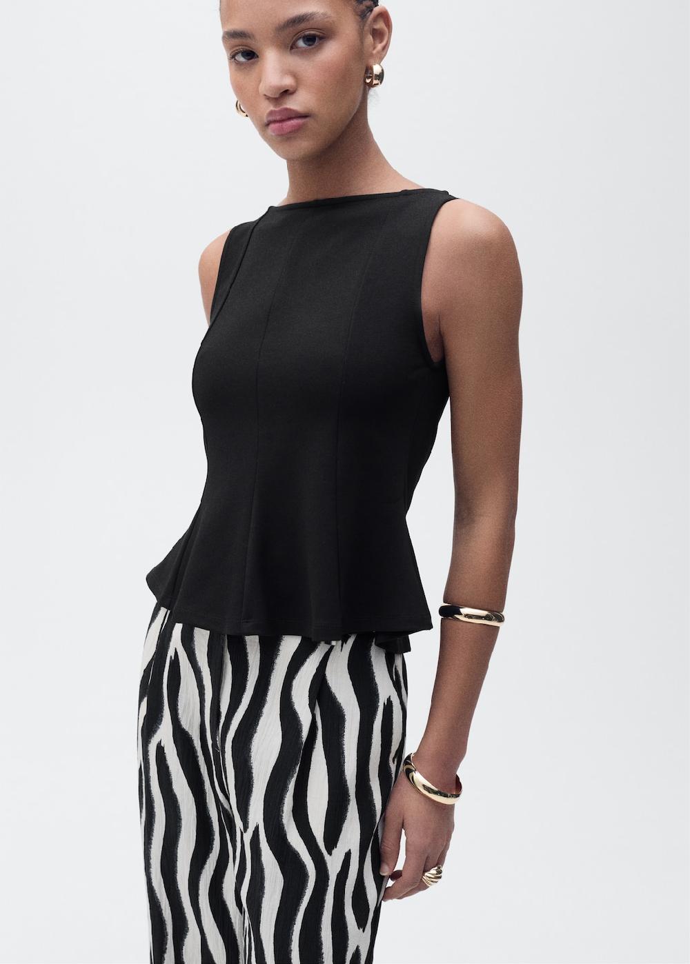 Mango Top svasato collo a barca