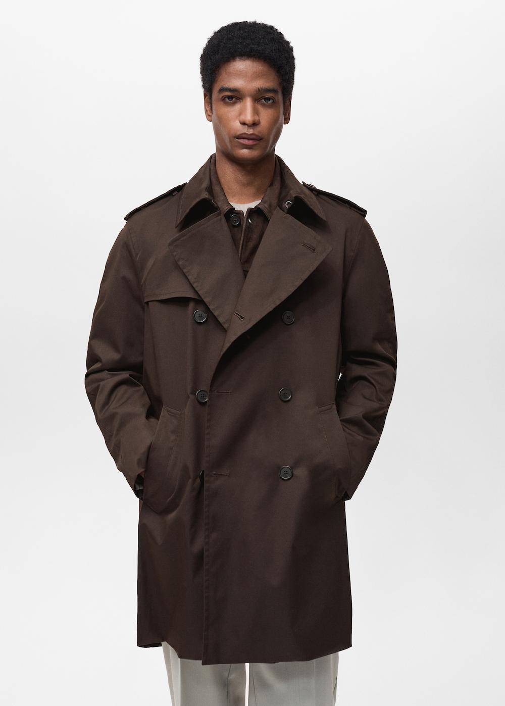 Mango Trench cintura water repellent