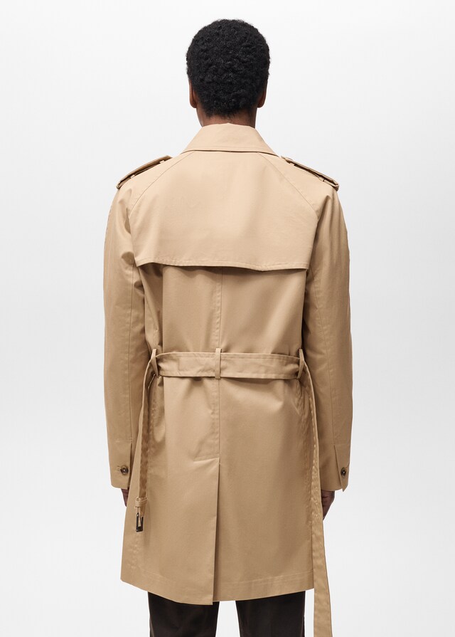 Mango Trench Cintura Water Repellent