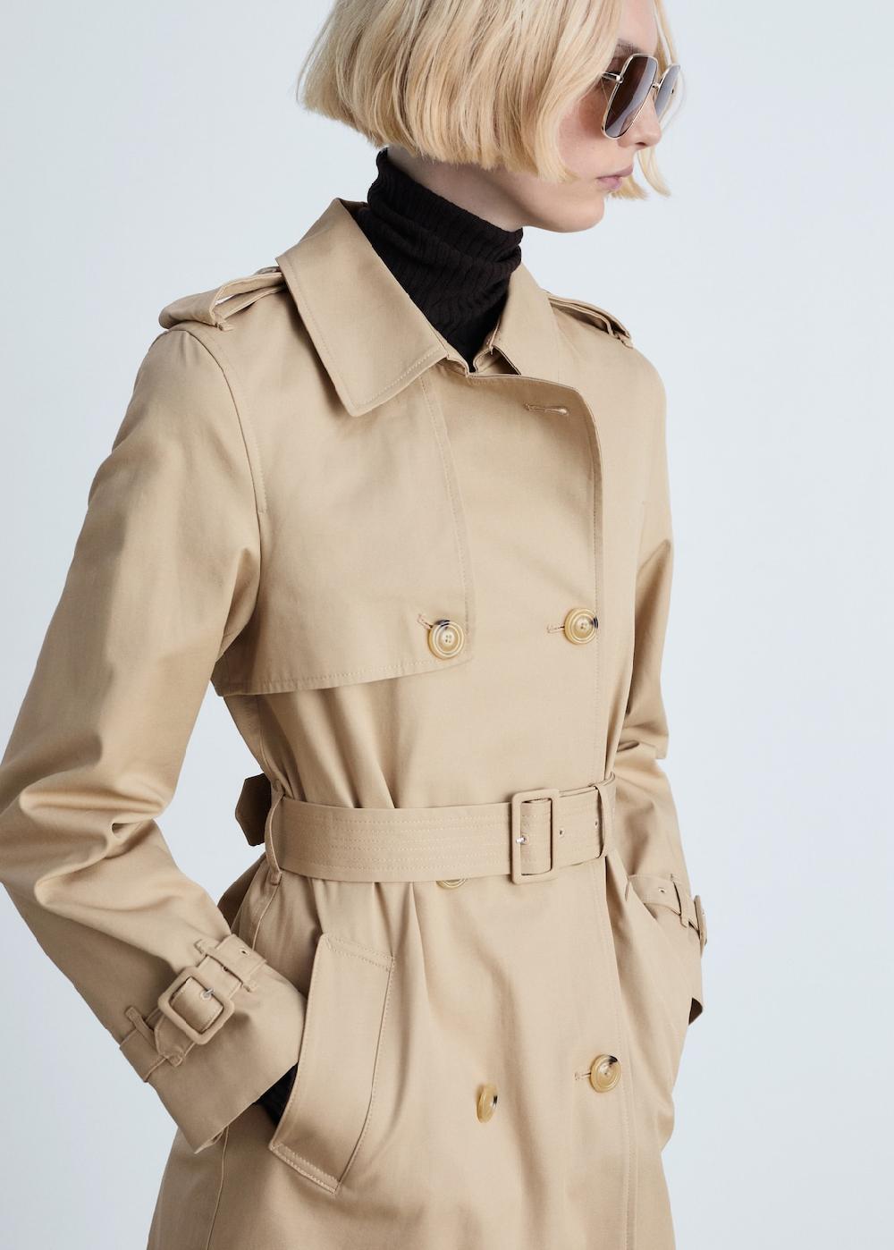Mango Trench classico cintura