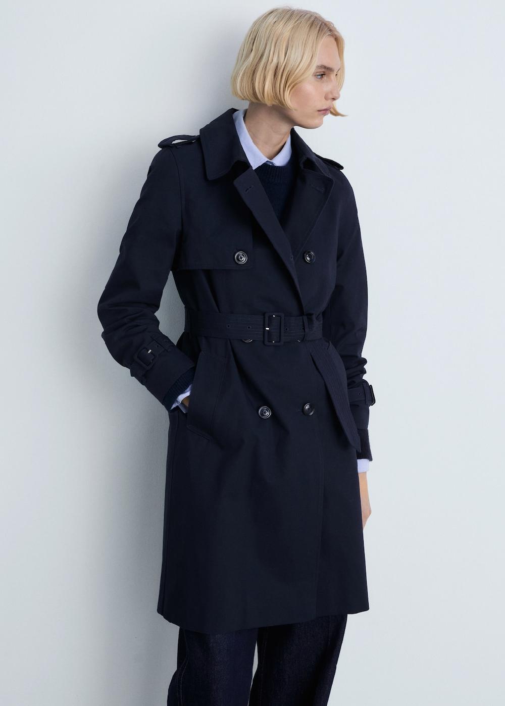 Mango Trench classico cintura