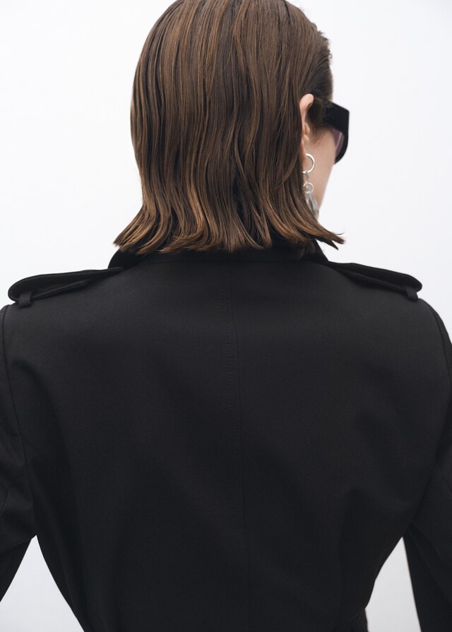 Mango Trench Cotone Doppiopetto