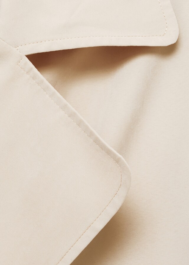 Mango Trench Fluido Cintura