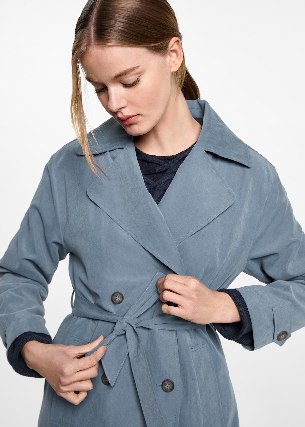 Mango Trench fluido cintura