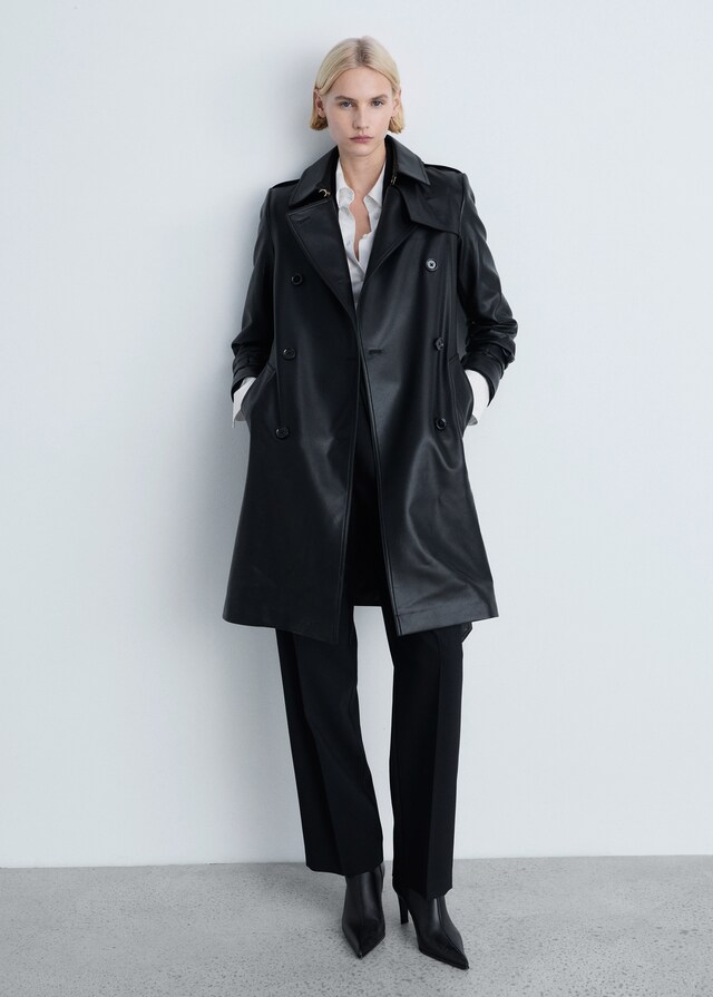Mango Trench Similpelle
