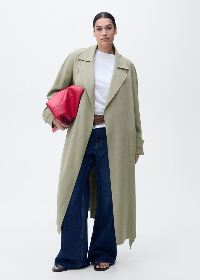 Mango Trench Soft Cintura