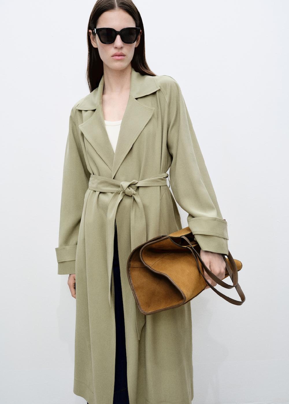 Mango Trench soft cintura