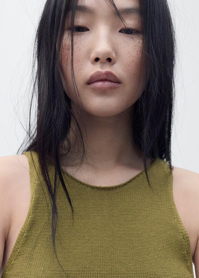 Mango Tuta Cintura Tessuto Combinato