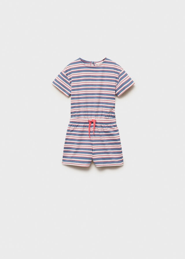 Mango Tuta Corta Righe Coulisse