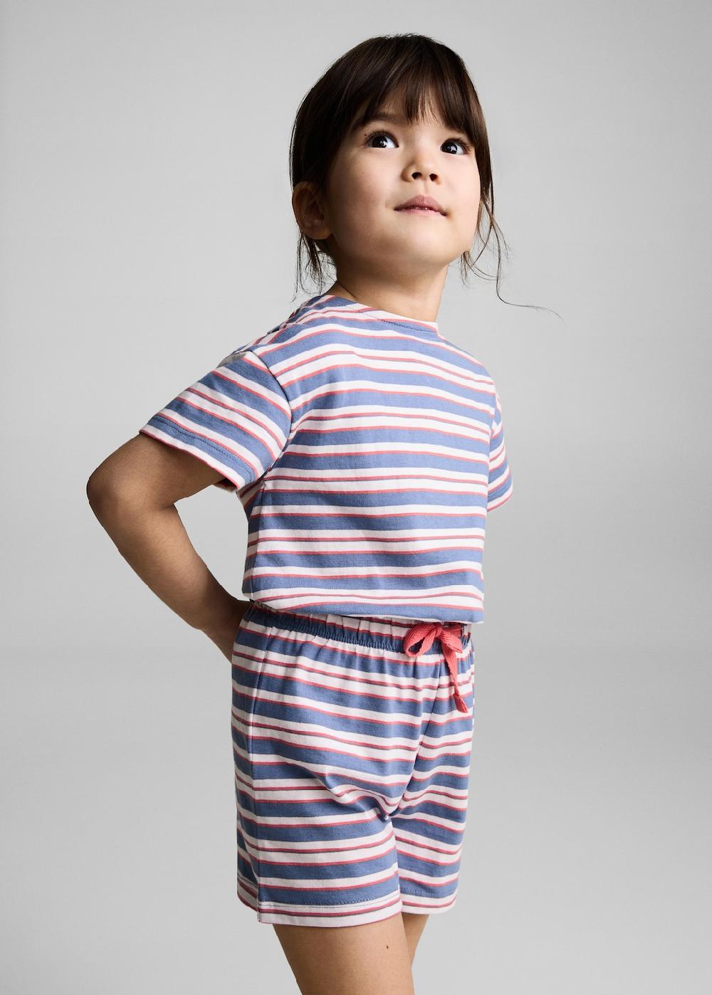 Mango Tuta corta righe coulisse