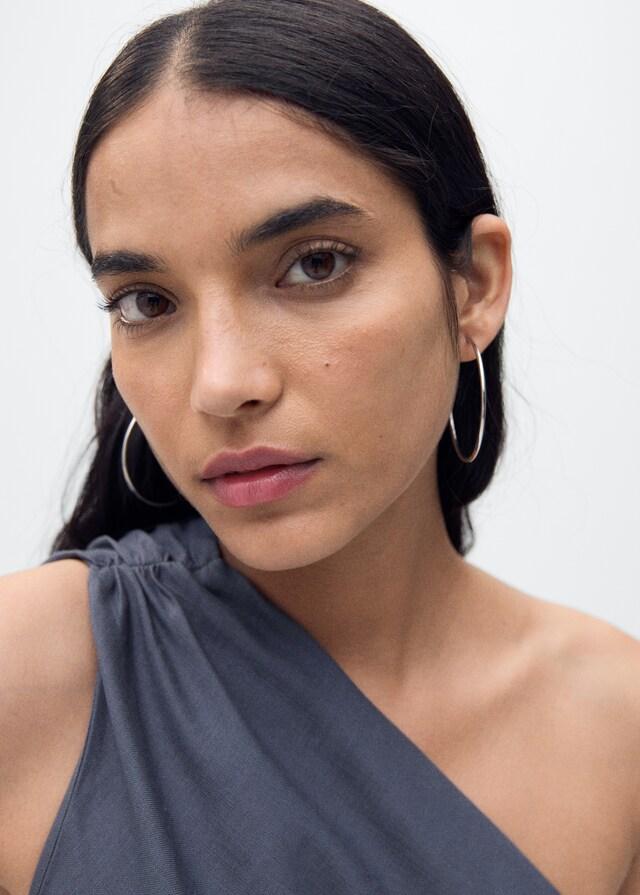 Mango Vestito Asimmetrico Dettagli Increspati