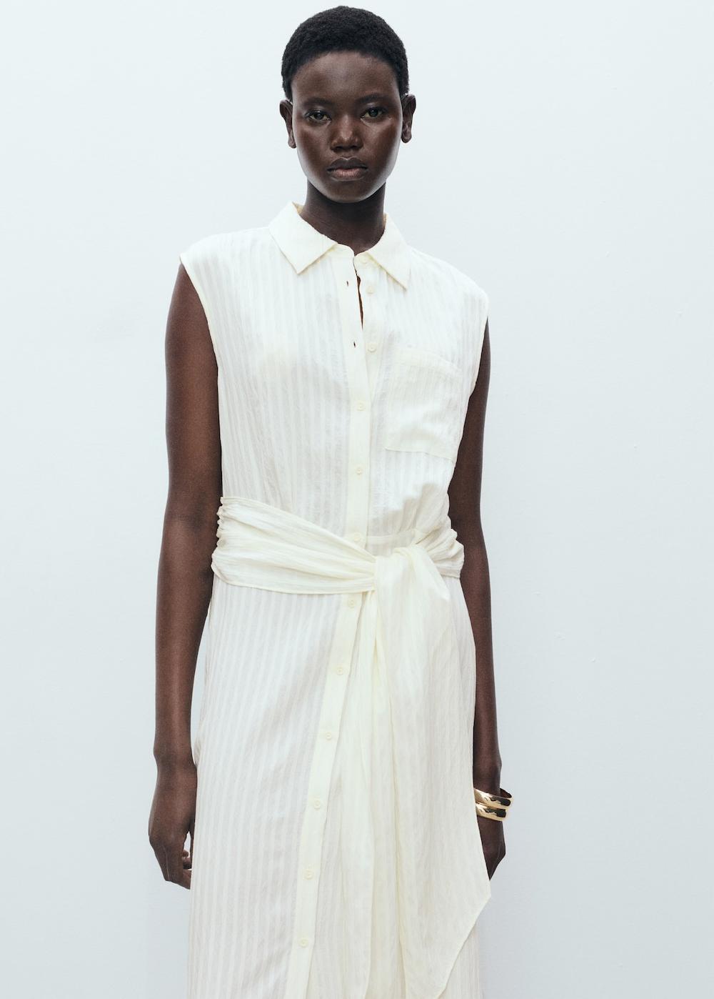 Mango Vestito camicione fiocco