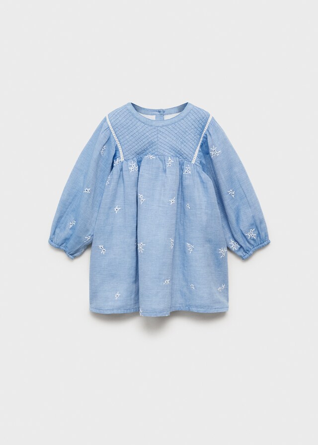 Mango Vestito Cotone Ricamato