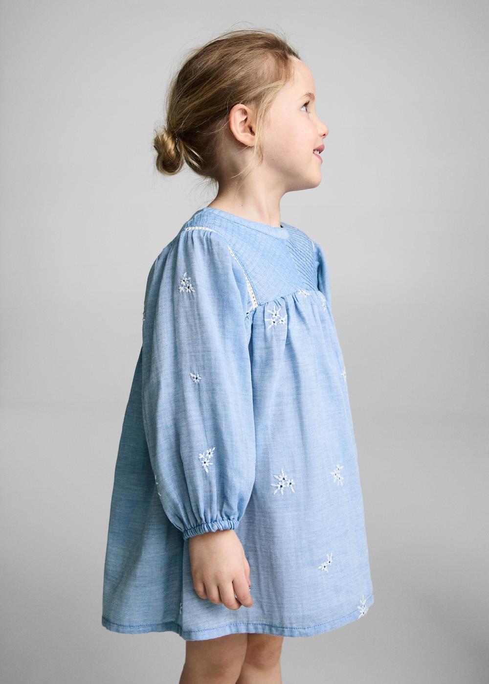 Mango Vestito cotone ricamato