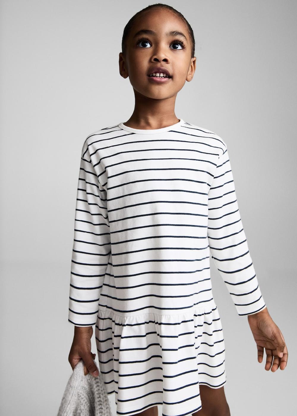 Mango Vestito cotone righe