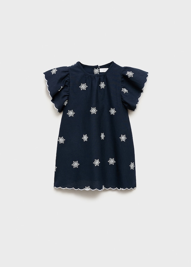 Mango Vestito Dettagli Ricamati