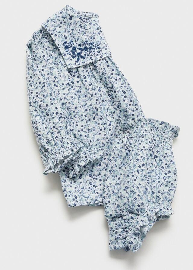 Mango Vestito E Copripannolone Cotone Volant