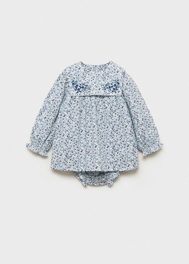 Mango Vestito E Copripannolone Cotone Volant