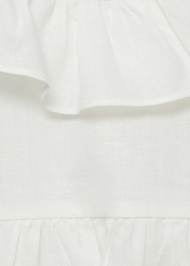 Mango Vestito E Copripannolone Lino Fiocco