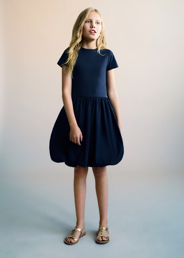 Mango Vestito Gonna A Palloncino