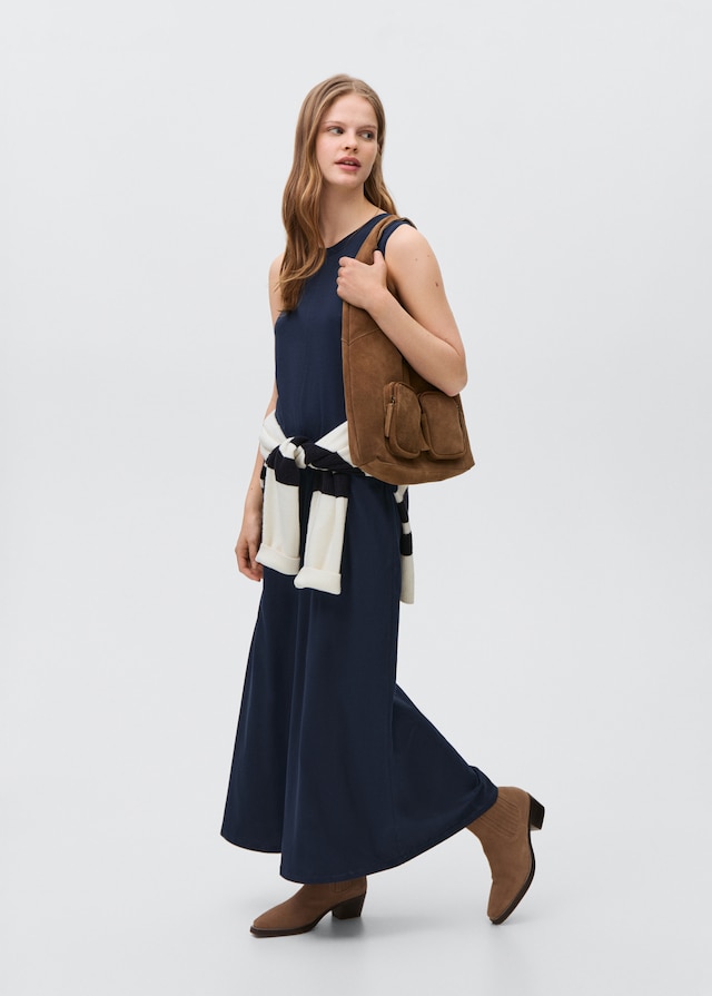 Mango Vestito Lungo Senza Maniche