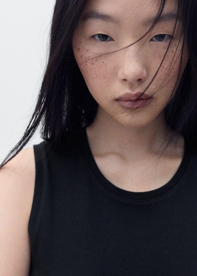 Mango Vestito Midi Cotone Nodo