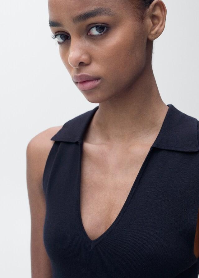 Mango Vestito Midi Maglia Revers