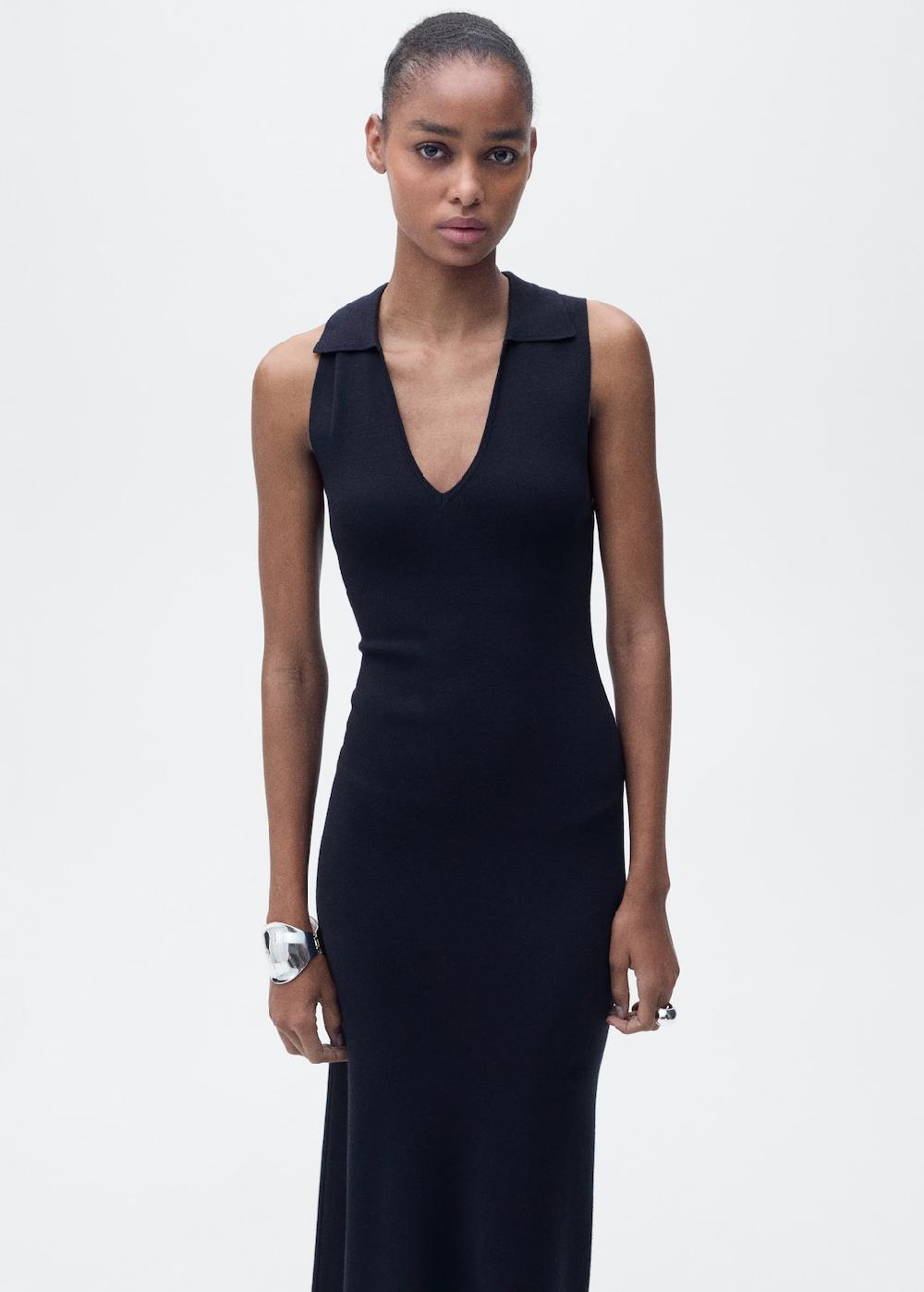 Mango Vestito midi maglia revers