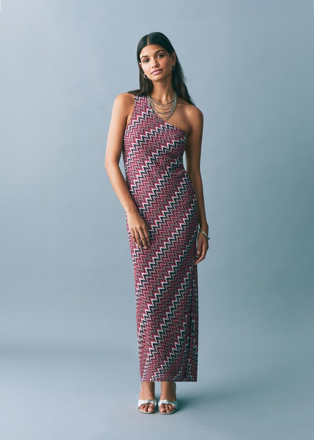 Mango Vestito Zigzag Lurex